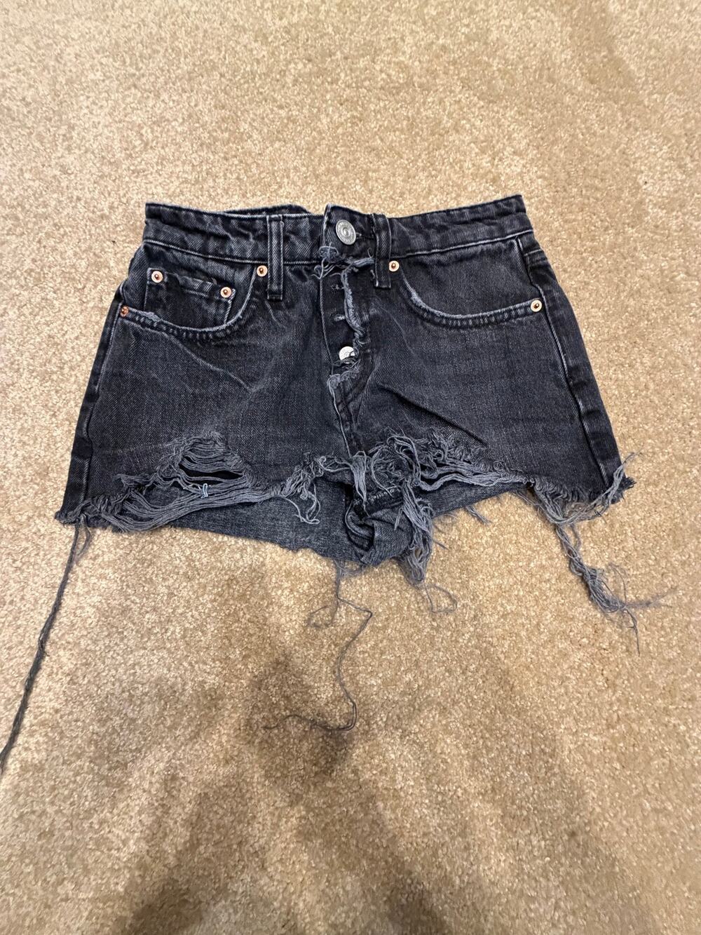 Women’s Black BDG Summer Cutoff Jean Shorts Size 24